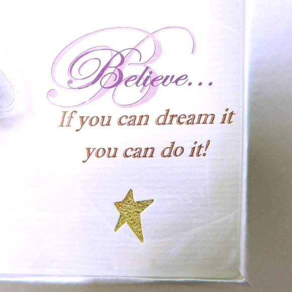 New Fairy Brooch Pin Darling Dash Believe Dream Inspiration Card Rhinestones - Picture 3 of 4
